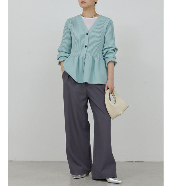  「【前後2way】ペプラム2WAYカーデ」|ニット・セーター|