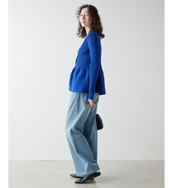  「【前後2way】ペプラム2WAYカーデ」|ニット・セーター|