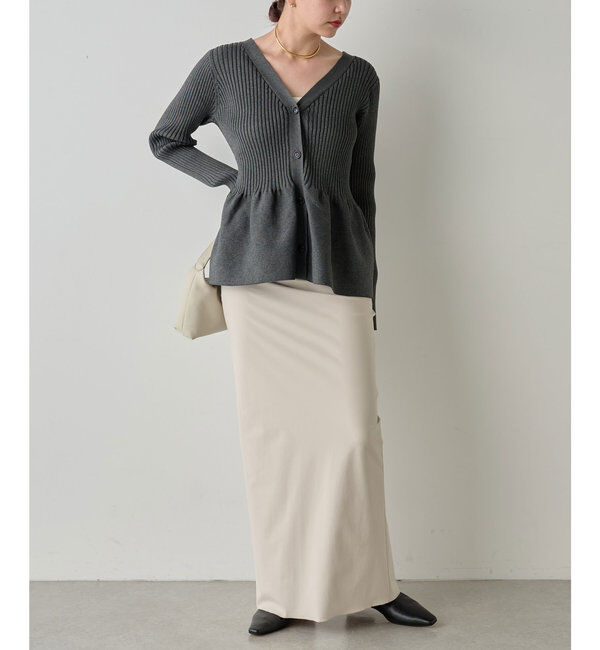  「【前後2way】ペプラム2WAYカーデ」|ニット・セーター|