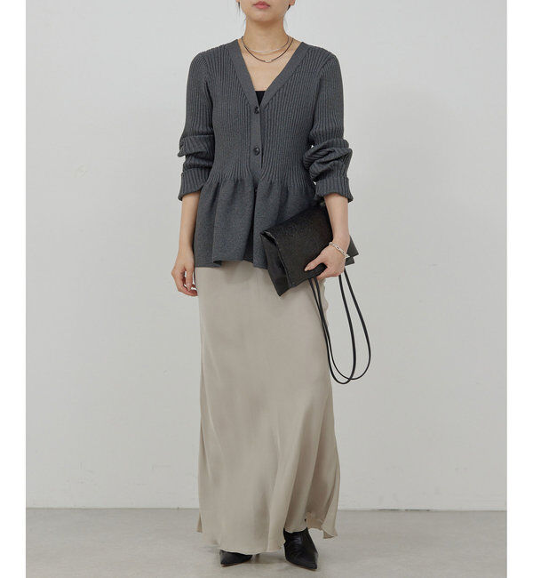  「【前後2way】ペプラム2WAYカーデ」|ニット・セーター|