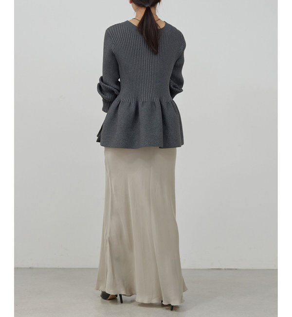  「【前後2way】ペプラム2WAYカーデ」|ニット・セーター|