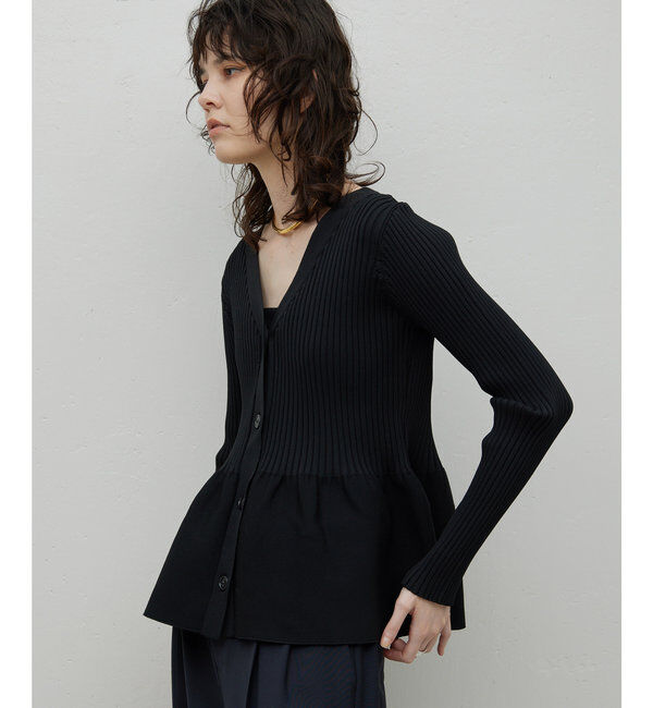  「【前後2way】ペプラム2WAYカーデ」|ニット・セーター|