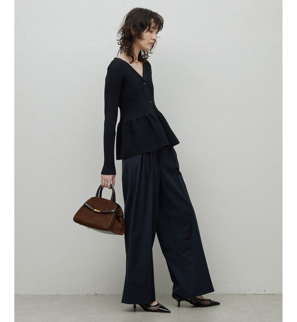  「【前後2way】ペプラム2WAYカーデ」|ニット・セーター|