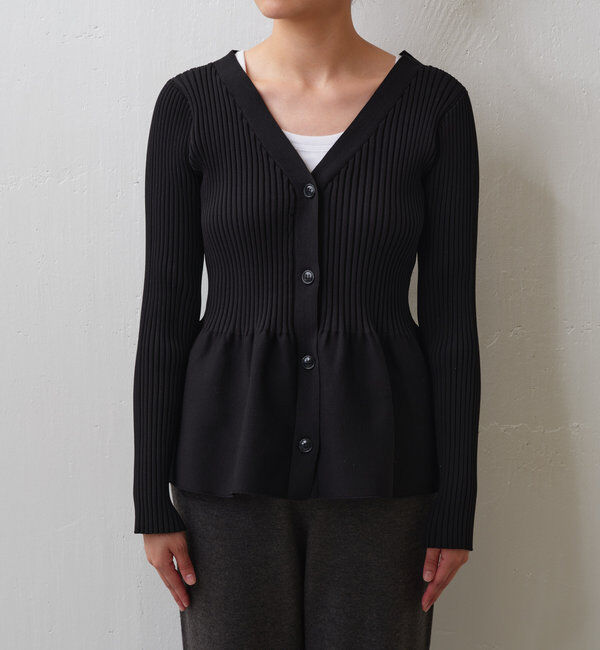  「【前後2way】ペプラム2WAYカーデ」|ニット・セーター|