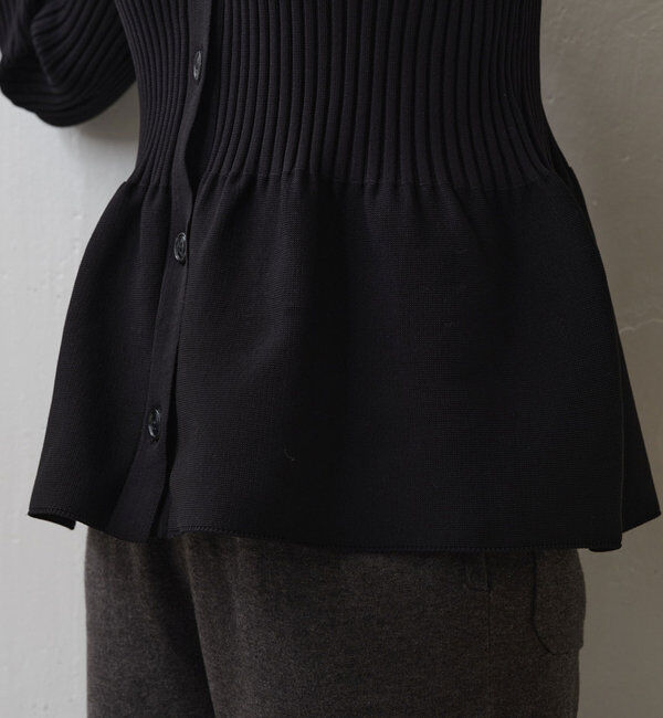  「【前後2way】ペプラム2WAYカーデ」|ニット・セーター|