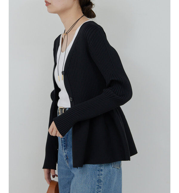  「【前後2way】ペプラム2WAYカーデ」|ニット・セーター|