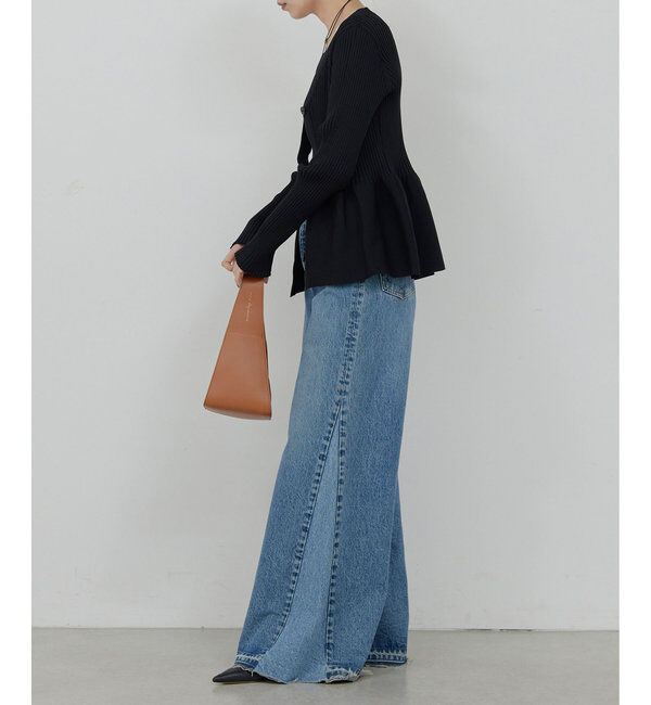  「【前後2way】ペプラム2WAYカーデ」|ニット・セーター|