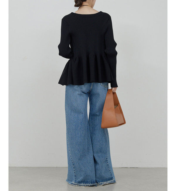  「【前後2way】ペプラム2WAYカーデ」|ニット・セーター|