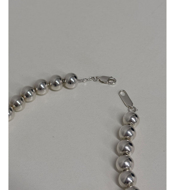  「【2.718】シルバーボールネックレス」|リング|