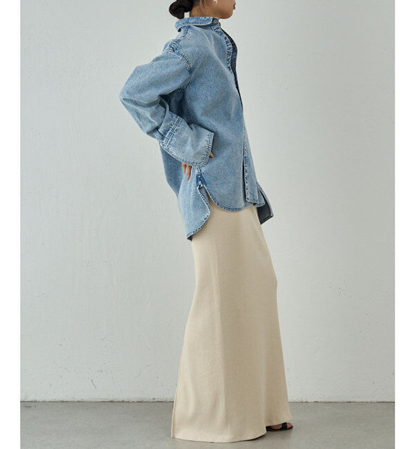  「【PEAS】ライトオンスデニムシャツ」|シャツ・ブラウス|