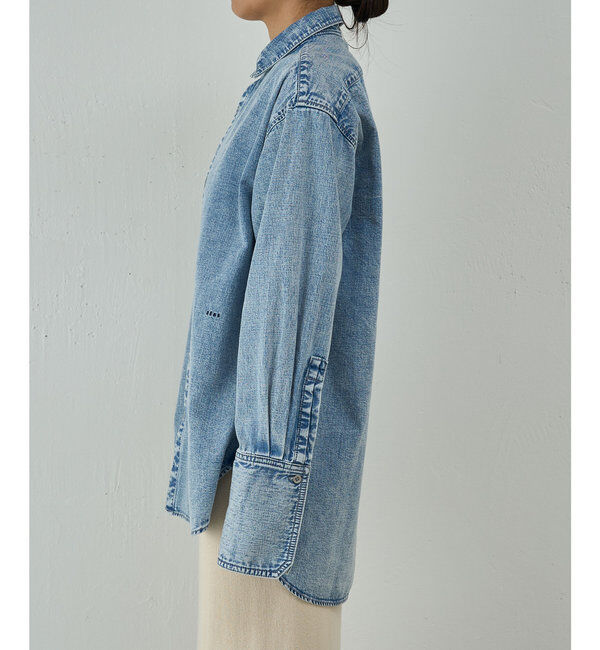  「【PEAS】ライトオンスデニムシャツ」|シャツ・ブラウス|