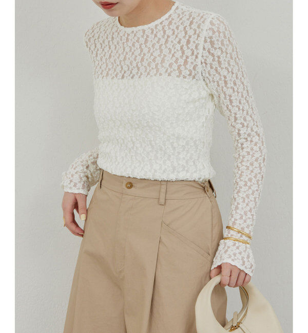  「【La nature linge】レースカットソー」|Tシャツ・カットソー|