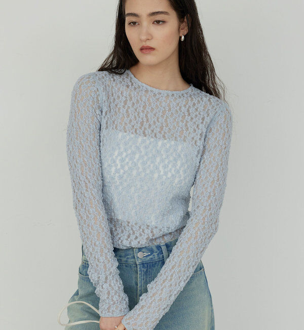  「【La nature linge】レースカットソー」|Tシャツ・カットソー|