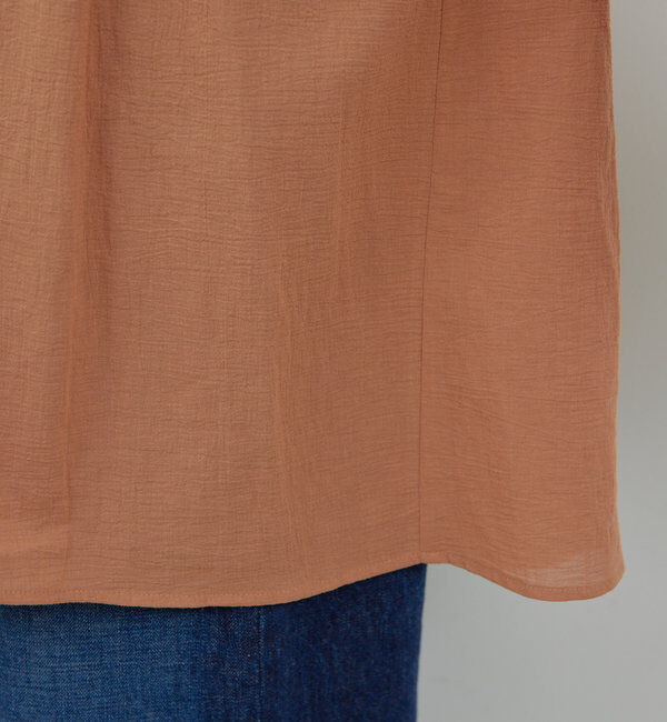  「ガーゼ比翼ブラウス」|シャツ・ブラウス|