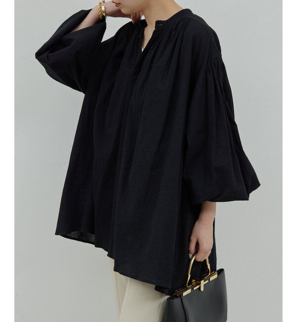  「ガーゼ比翼ブラウス」|シャツ・ブラウス|