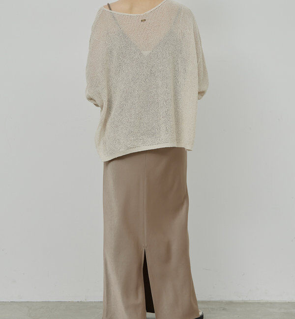  「【前後2WAY】サテンキャミワンピース」|ワンピース|