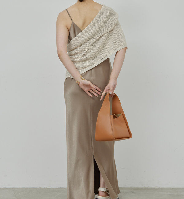  「【前後2WAY】サテンキャミワンピース」|ワンピース|