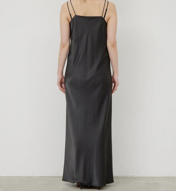  「【前後2WAY】サテンキャミワンピース」|ワンピース|