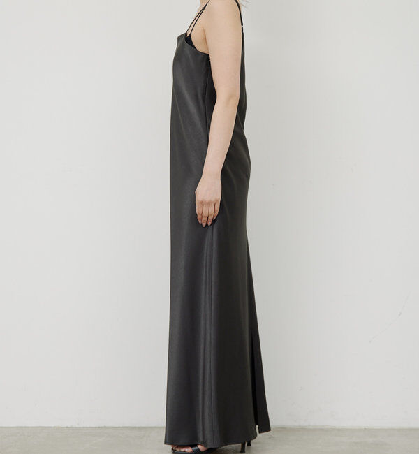  「【前後2WAY】サテンキャミワンピース」|ワンピース|