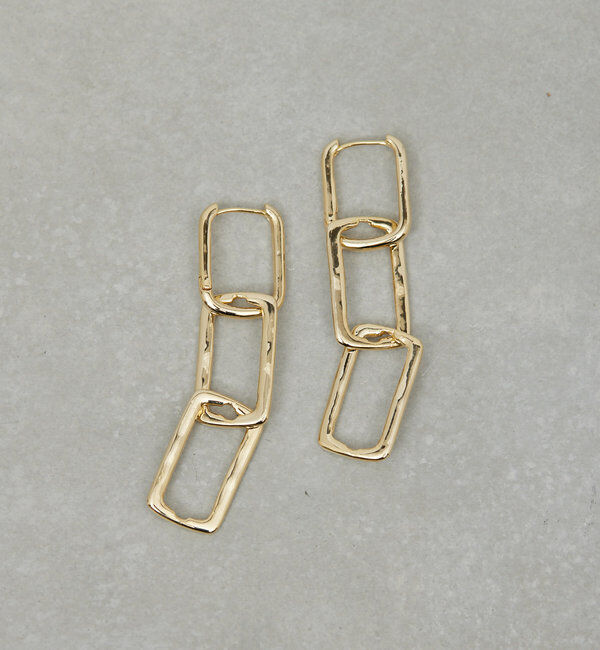  「3WAYスクエアリングピアス」|リング|