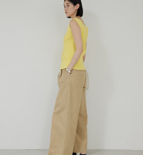  「【セットアップ対応】フレンチスリーブリブニット」|ニット・セーター|