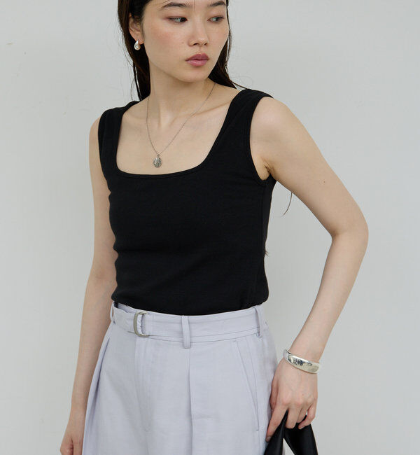  「スクエアリブタンク」|Tシャツ・カットソー|