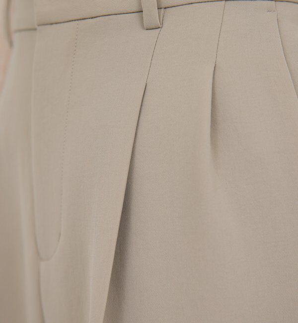  「【シワになりにくい】ジャージータックワイドパンツ」|チノ|