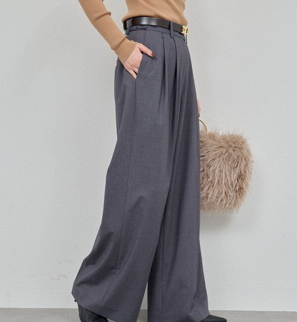  「【SACHIKOコラボ】2タックワイドパンツ」|チノ|