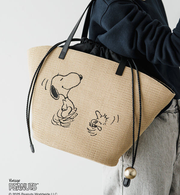 「【PEANUTS&times;russetコラボ第二弾】カゴトートバッグ大」|トートバッグ|
