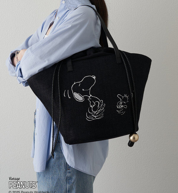  「【PEANUTS&times;russetコラボ第二弾】カゴトートバッグ大」|トートバッグ|