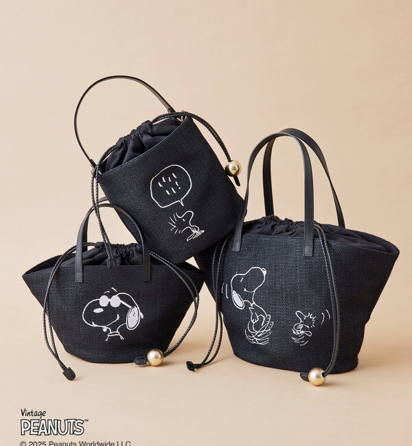  「【PEANUTS&times;russetコラボ第二弾】カゴトートバッグ大」|トートバッグ|