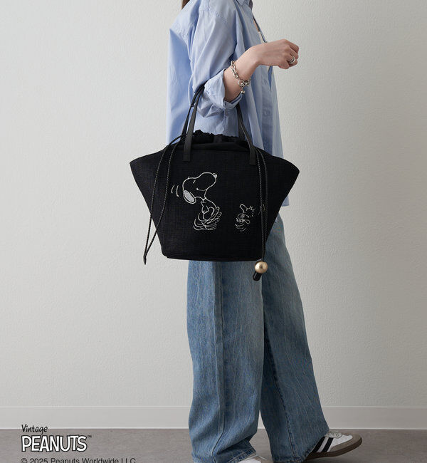  「【PEANUTS&times;russetコラボ第二弾】カゴトートバッグ大」|トートバッグ|