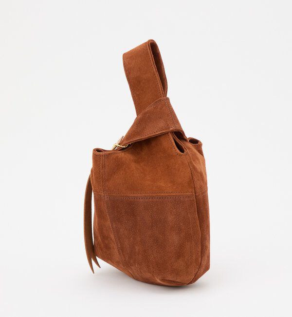  「スエード巾着ハンドバッグ」|トートバッグ|