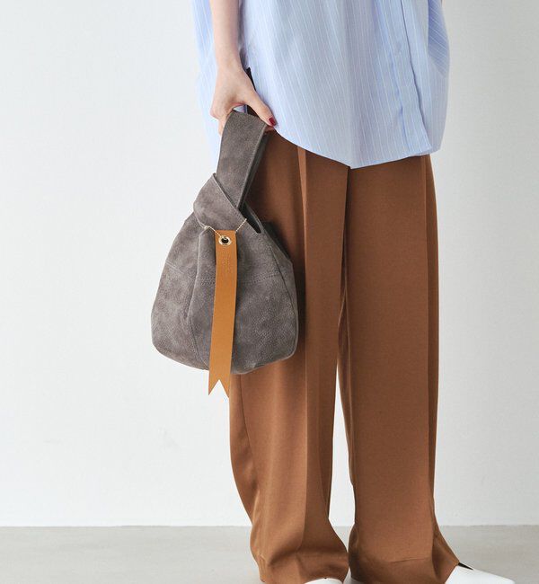  「スエード巾着ハンドバッグ」|トートバッグ|