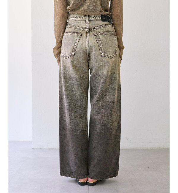  「【ai no de】 tsurugi NEWワイドパンツ」|デニム|