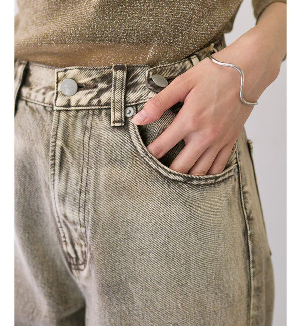  「【ai no de】 tsurugi NEWワイドパンツ」|デニム|