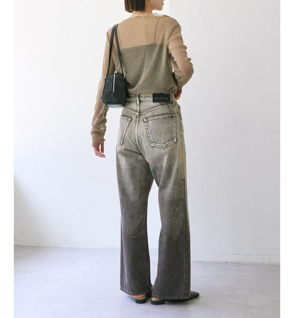  「【ai no de】 tsurugi NEWワイドパンツ」|デニム|