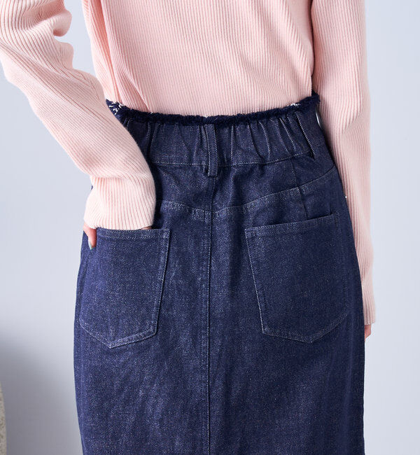  「【美シルエット◎】スリットマーメイドスカート」|スカート|