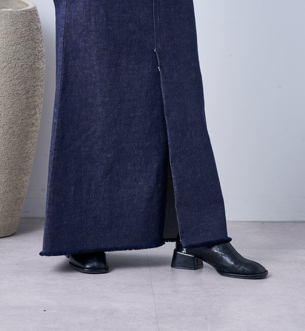  「【美シルエット◎】スリットマーメイドスカート」|スカート|