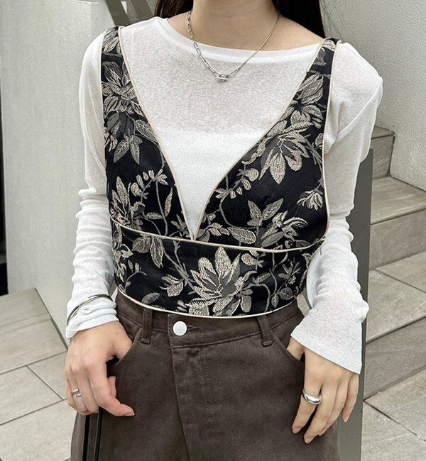  「ジャガードビスチェ」|シャツ・ブラウス|