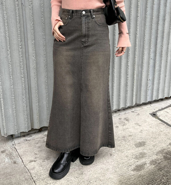  「[mline]デニムマーメイドスカート」|スカート|