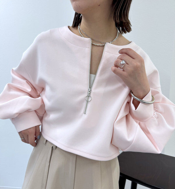  「ポンチショートスウェット」|Tシャツ・カットソー|ベビーピンク