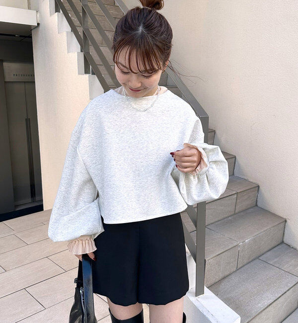  「ポンチショートスウェット」|Tシャツ・カットソー|