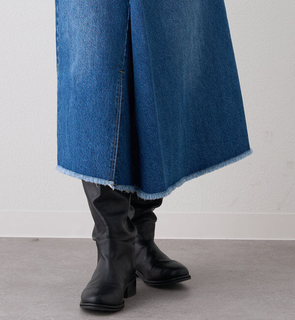  「ラップデニムスカート」|スカート|