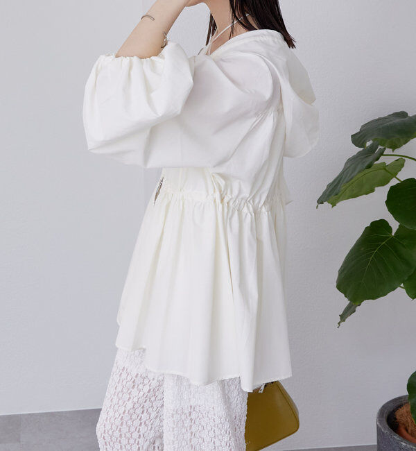  「フーディーギャザーパーカー」|シャツ・ブラウス|