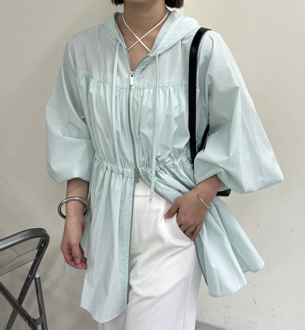  「フーディーギャザーパーカー」|シャツ・ブラウス|