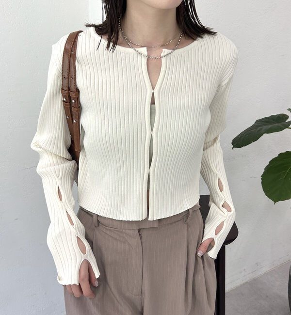  「ラウンドスリットニット」|ニット・セーター|