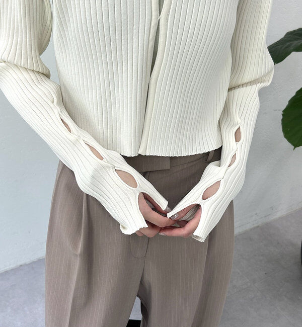  「ラウンドスリットニット」|ニット・セーター|