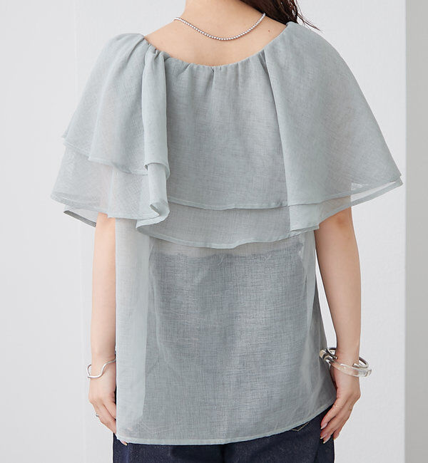  「シアーフリルオフショルブラウス」|シャツ・ブラウス|