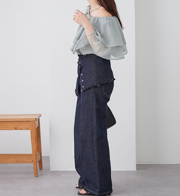  「シアーフリルオフショルブラウス」|シャツ・ブラウス|